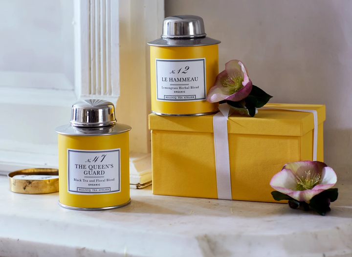 Bellocq Afternoon Collection Yellow Traveler Caddy Set