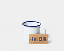 Falcon Enamelware- Mug, Original White with Blue Rim