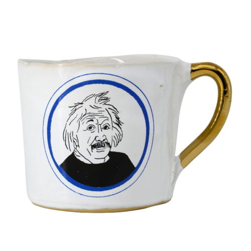 Kuhn Keramik Alice Medium Coffee Cup Glam Albert Einstein